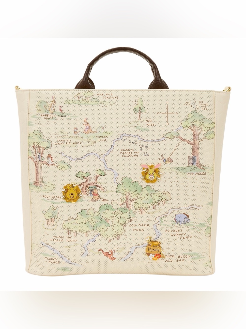 Loungefly Disney Winnie the Pooh Pin Trader Bag Tote Crossbody 🆕🆕🆕